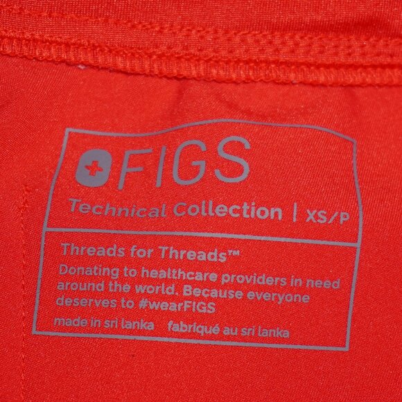 FIGS Red Zamora Jogger Limited Edition Drawstring Scrub Pants Womens XS/P - Picture 11 of 14